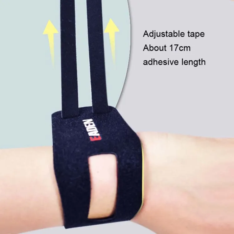 1 Pair EADEN Sports Wrist Brace Yoga Fitness TFCC Support Wrist Cover, Size: M(Reinforced Black)