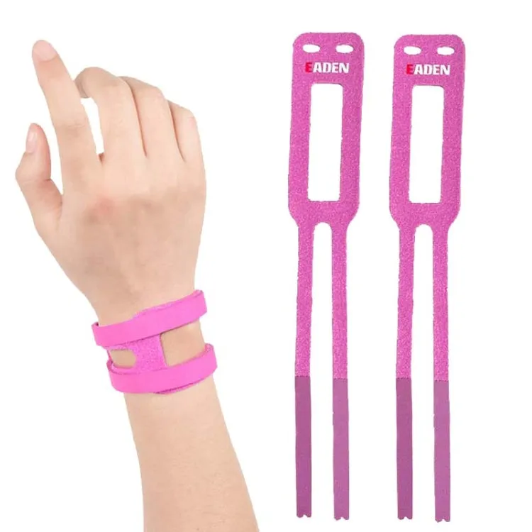 1 Pair EADEN Sports Wrist Brace Yoga Fitness TFCC Support Wrist Cover, Size: S(Comfortable Pink)