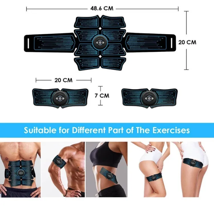 1082 EMS Muscle Training Abdominal Muscle Stimulator Home Fitness Belt(4 Pieces Belt)