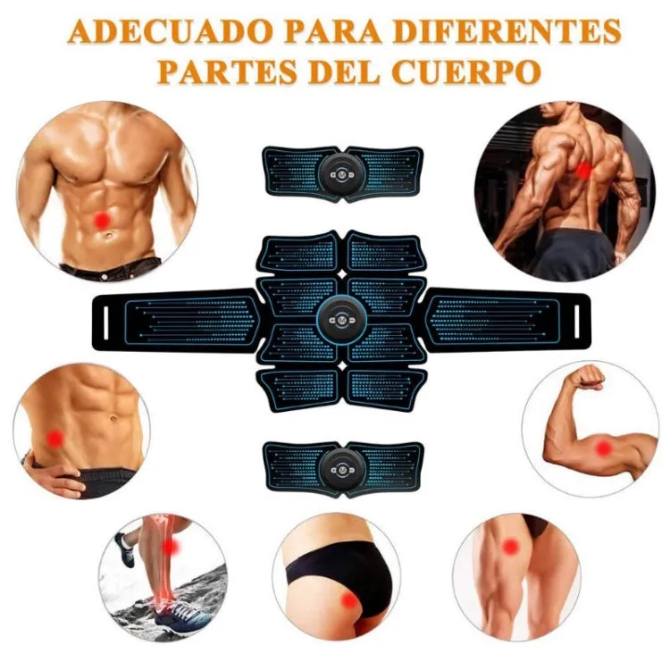 1082 EMS Muscle Training Abdominal Muscle Stimulator Home Fitness Belt(4 Pieces Belt)