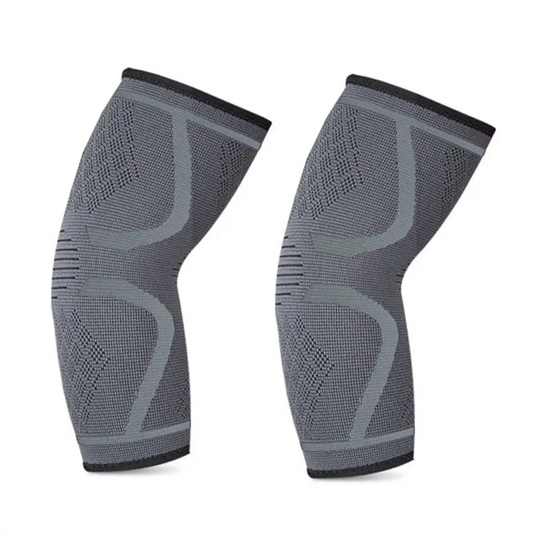 1pair Fitness Sports Protective Gear Breathable Sweating Sports Elbow Pads, Size:  S (Smoke Gray)