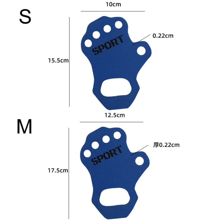 1pair Thin Sports Fitness Anti-Wear And Anti-Slip Palm Protector, Color: M Blue