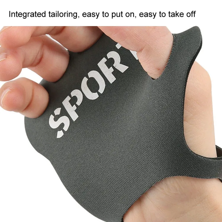 1pair Thin Sports Fitness Anti-Wear And Anti-Slip Palm Protector, Color: M Gray