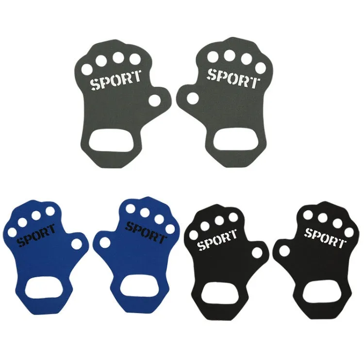 1pair Thin Sports Fitness Anti-Wear And Anti-Slip Palm Protector, Color: S Black