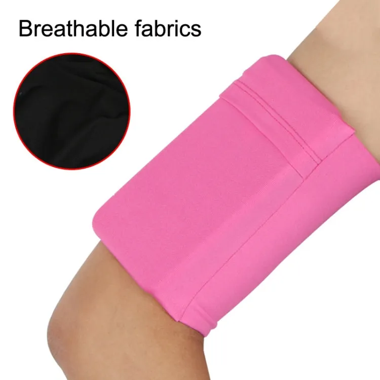 2pcs Outdoor Fitness Mobile Phone Arm Bag Sports Elastic Armbands(Red)