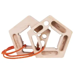 2pcs /Set Wooden Pull-Up Board Finger Strengthener Hangboard for Rock Climbing