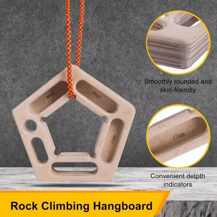 2pcs /Set Wooden Pull-Up Board Finger Strengthener Hangboard for Rock Climbing