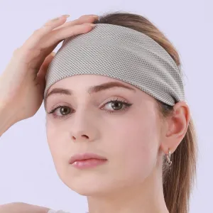 3 PCS Cold Feeling Sports Hairband Fitness Sweat-absorbing Belt(824 Light Gray)