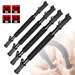 30KG 40 50 60kg Arm Power Twister Stretch Spring Bendy Bend Bar Gym Exercise