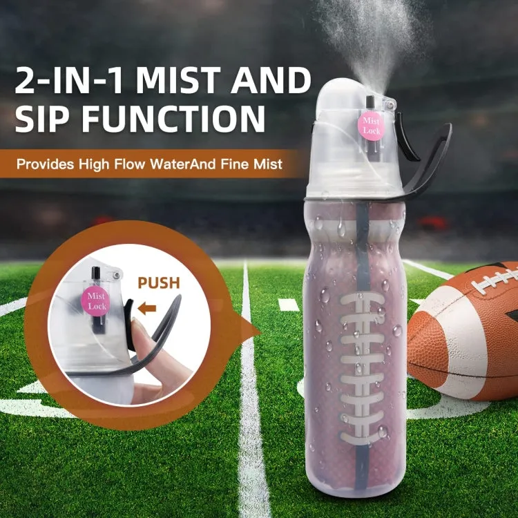 470ml Summer Outdoor Sports Training Spray Cooling Water Cup, Color: Baseball 3-layers