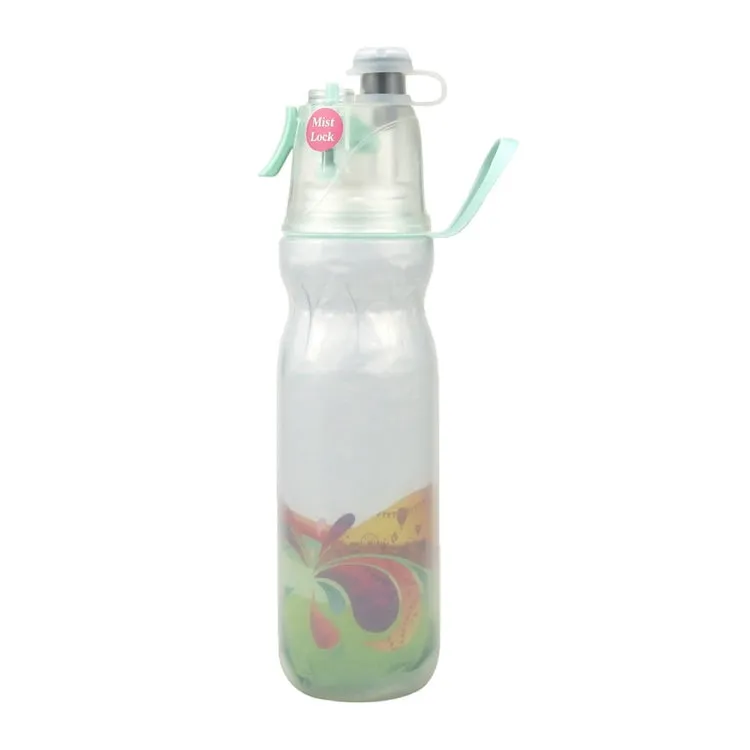 470ml Summer Outdoor Sports Training Spray Cooling Water Cup, Color: Colorful 3-layers