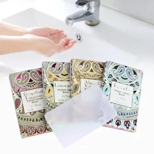 4x 25 Pieces Travel Soap Paper