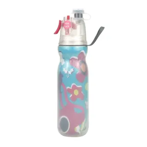 590ml Summer Outdoor Sports Training Spray Cooling Water Cup, Color: Flowers 3-layers