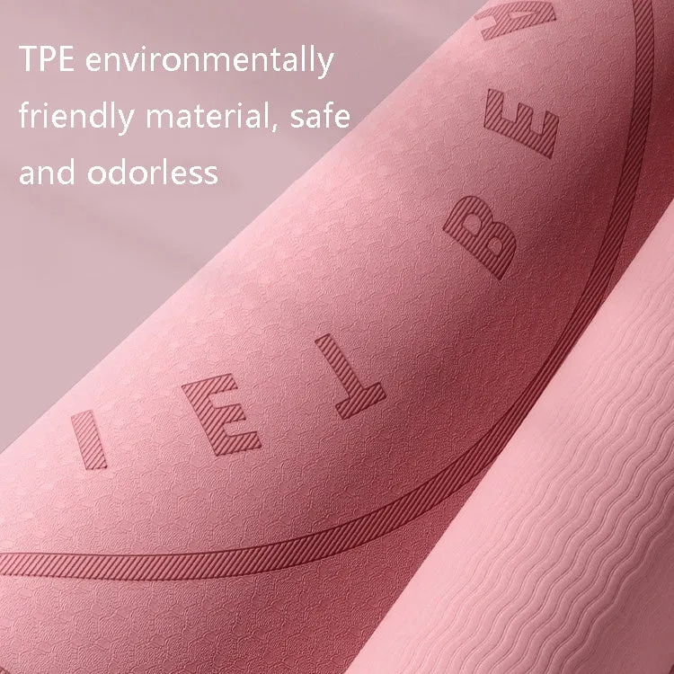 8mm TPE Sound-Absorbing And Shock-Absorbing Skipping Mat Home Indoor Sports Fitness Mat(Pink)