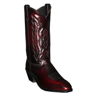 Abilene Men's 12″ Black Cherry Cowhide Snip Toe Boot 6469