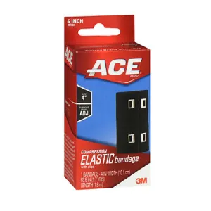 Ace Compression Elastic Bandage with Clips 4 Inch 1 Each By 3M