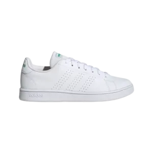 ADIDAS ADVANTAGE BASE COURT LIFESTYLE SHOES - MEN - WHITE/GREEN