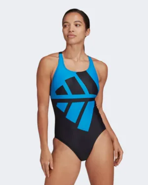 Adidas Bars Suit Women Swimming Monokini Black/Blurus