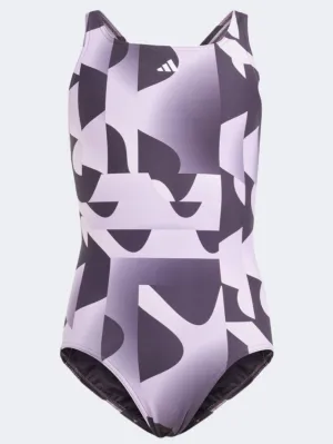 Adidas Seas Girls Swim Monokini Brushed Lilac