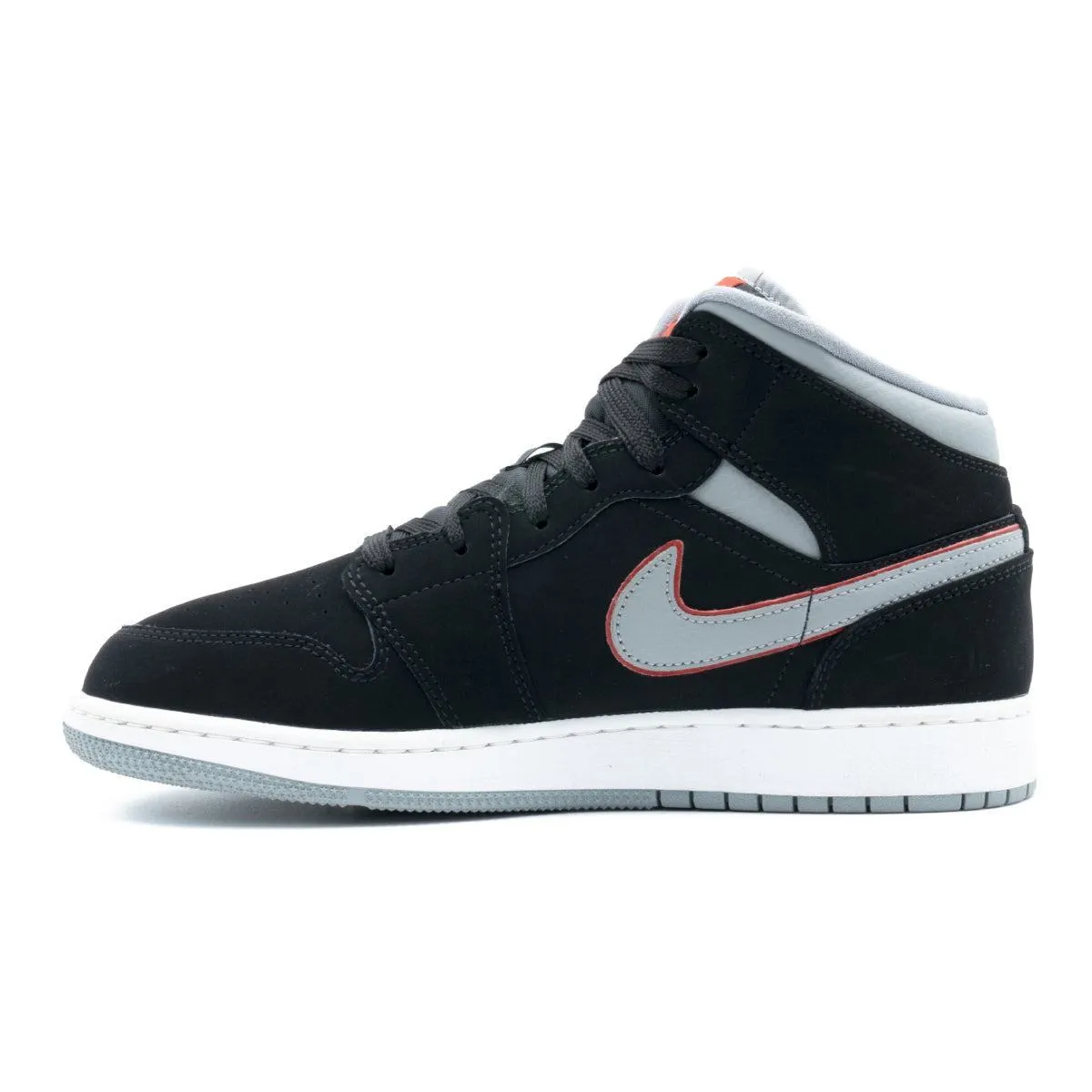 Air Jordan 1 Sneakers Leather Black Colour For Kids