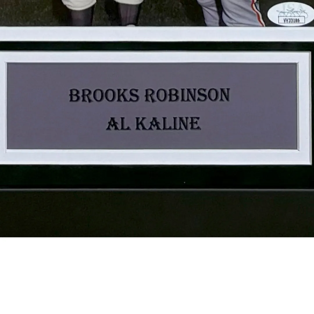 Al Kaline and Brooks Robinson Hand Signed & Framed 8x10 Baseball Photo