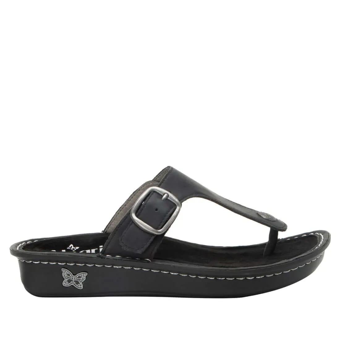 Alegria Vella Comfort Sandals - Oiled Black