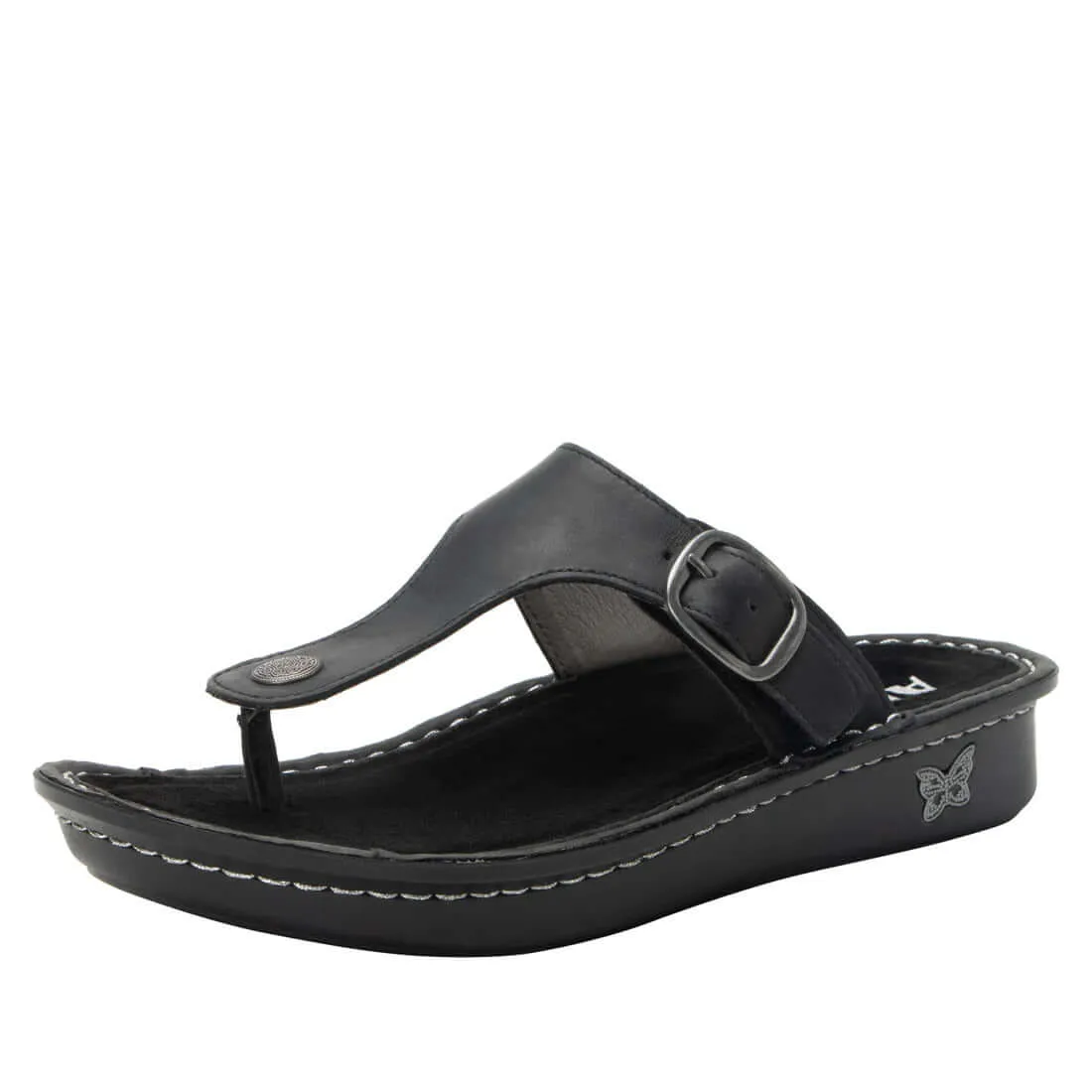 Alegria Vella Comfort Sandals - Oiled Black