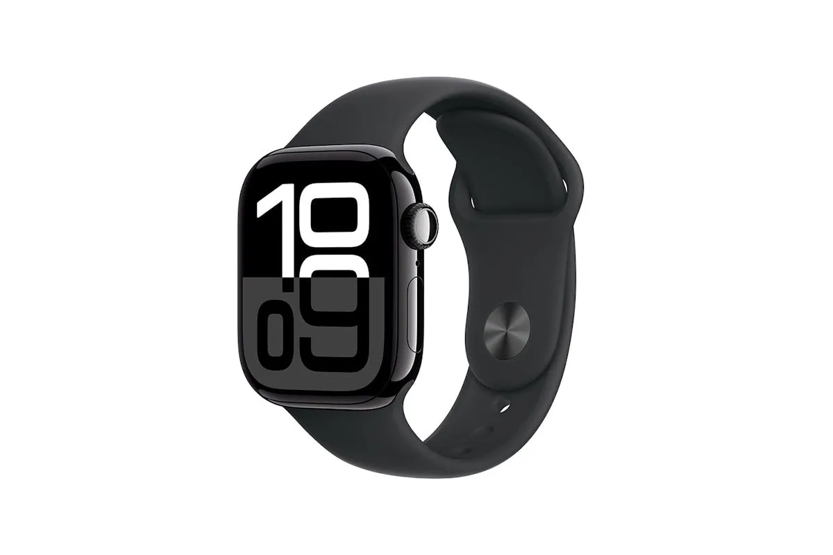 Apple Watch Series 10 | 42mm | Jet Black Aluminium Case Black Sport Band M/L