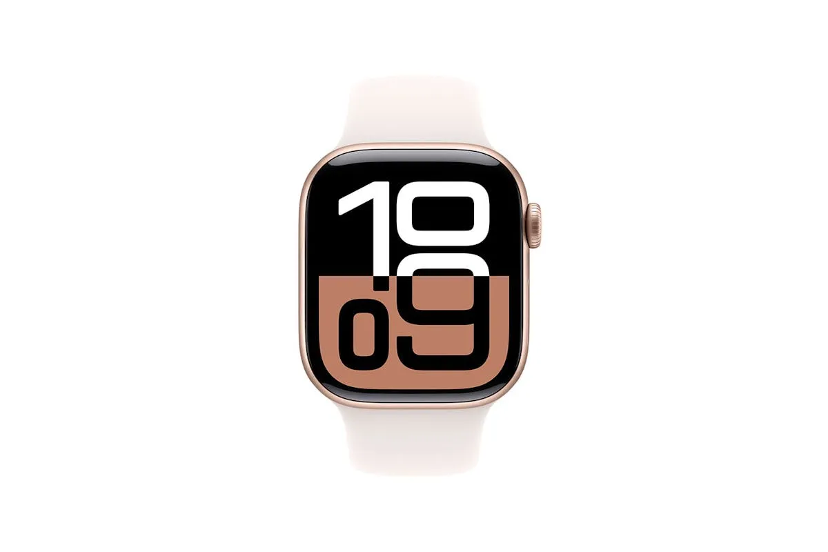 Apple Watch Series 10 | 42mm | Rose Gold Aluminium Case Light Blush Sport Band M/L