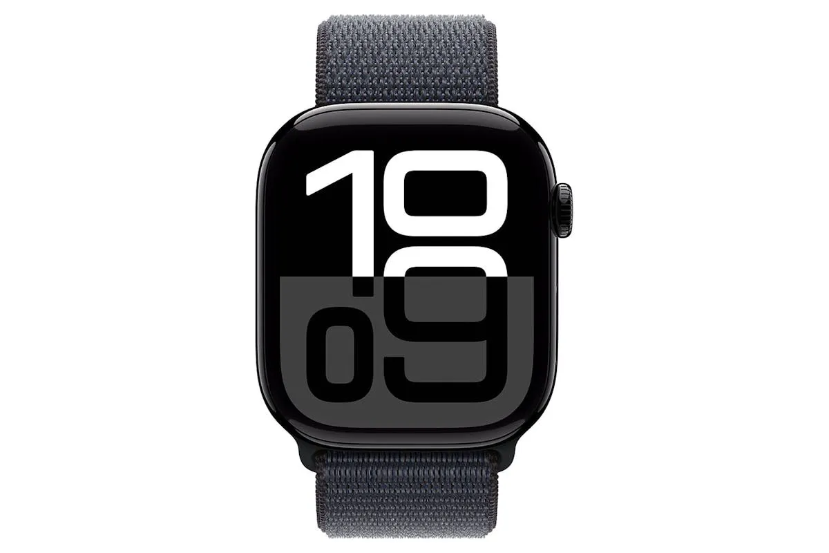 Apple Watch Series 10 GPS | 46mm | Jet Black Aluminium Case with Ink Sport Loop