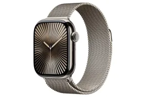 Apple Watch Series 10 GPS   Cellular | 42mm | Natural Titanium Case with Natural Milanese Loop