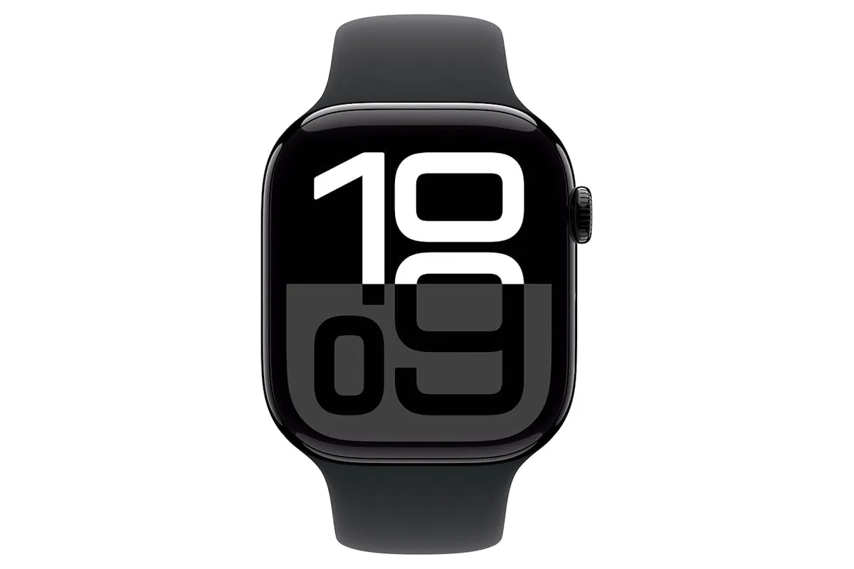 Apple Watch Series 10 GPS   Cellular | 46mm | Jet Black Aluminium Case with Black Sport Band M/L