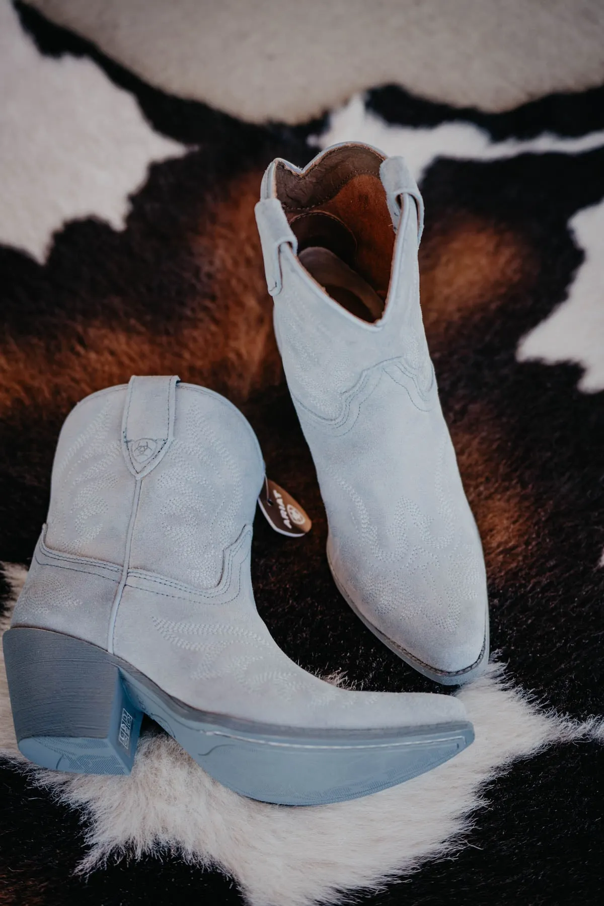 Ariat 'Chandler' Suede Bootie {Powder Blue}