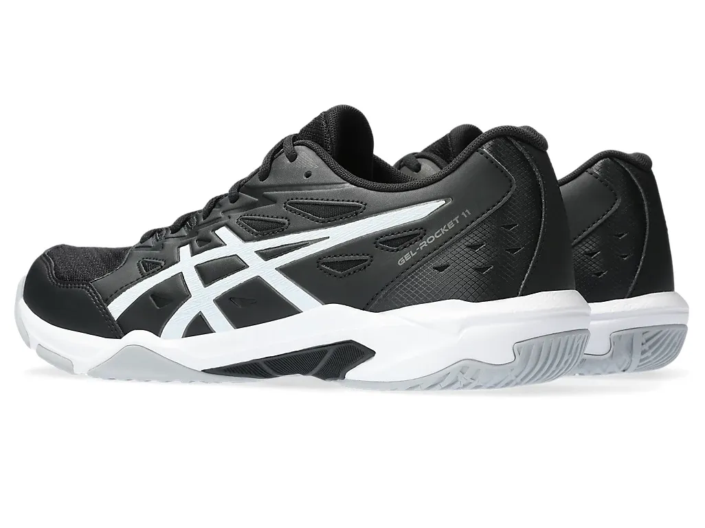 Asics Gel-Rocket 11 Men's Court Shoes, Black/Gunmetal