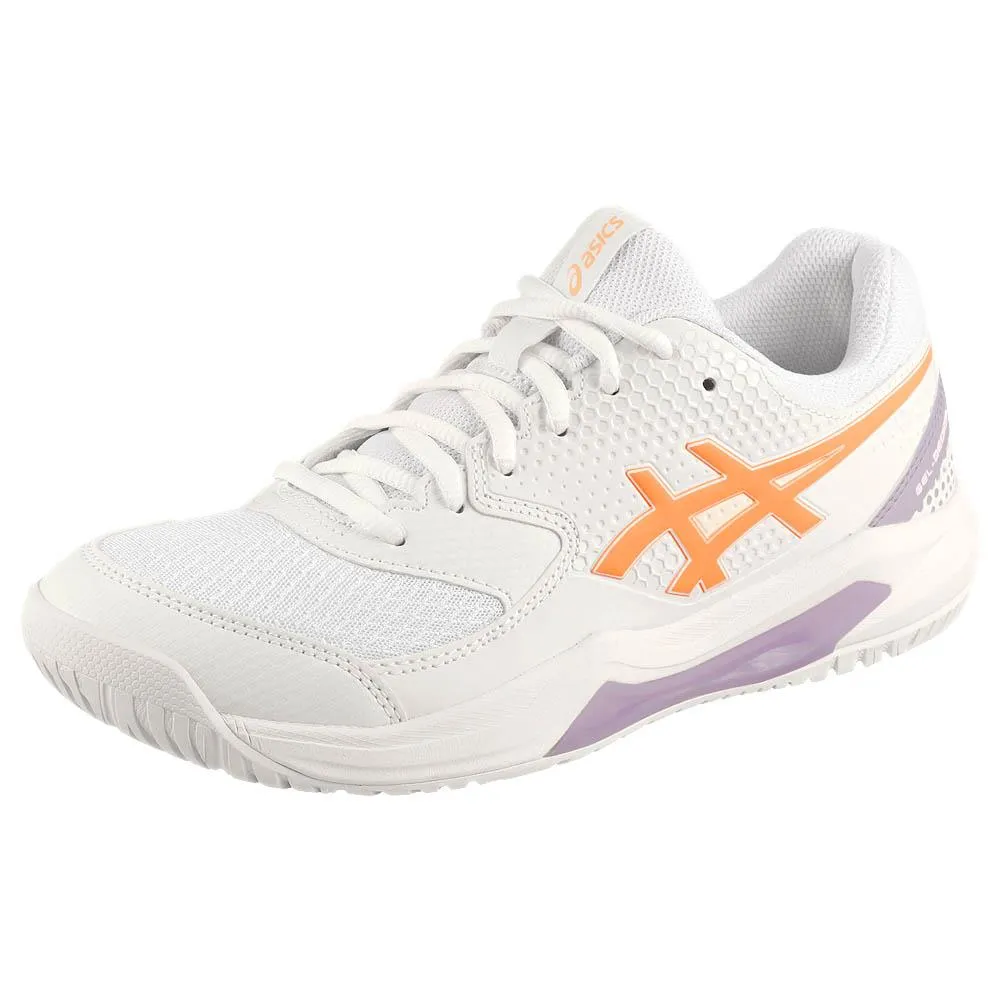 Asics Women's Gel-Dedicate 8 - Pickleball - White/Bright Sunstone