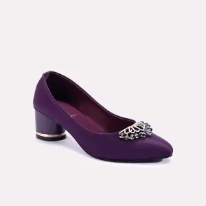 Astrid Purple Fancy Court Shoes 0431034