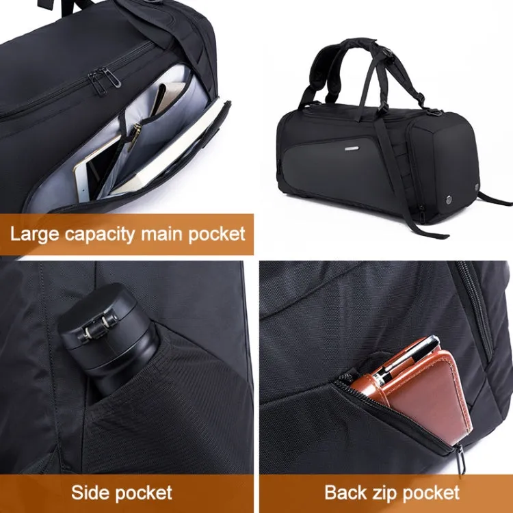 Bange BG-1917 17 inch Men Waterproof Oxford Cloth Multifunctional Fitness Travel Bag(Black)