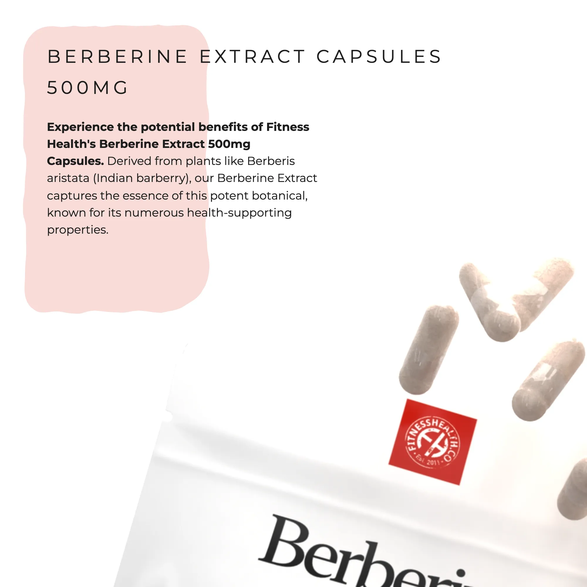 Berberine Extract 500mg Capsules