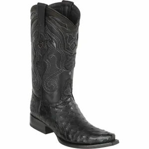 Black Ostrich Boots