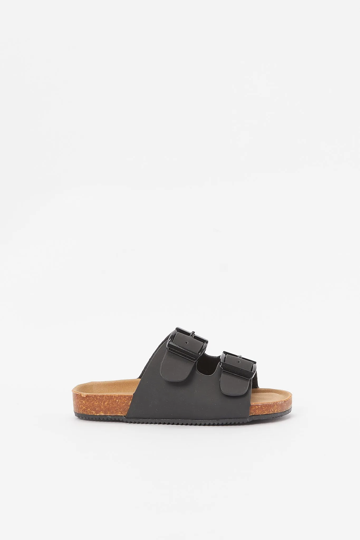 Boys Black Cork Sandal