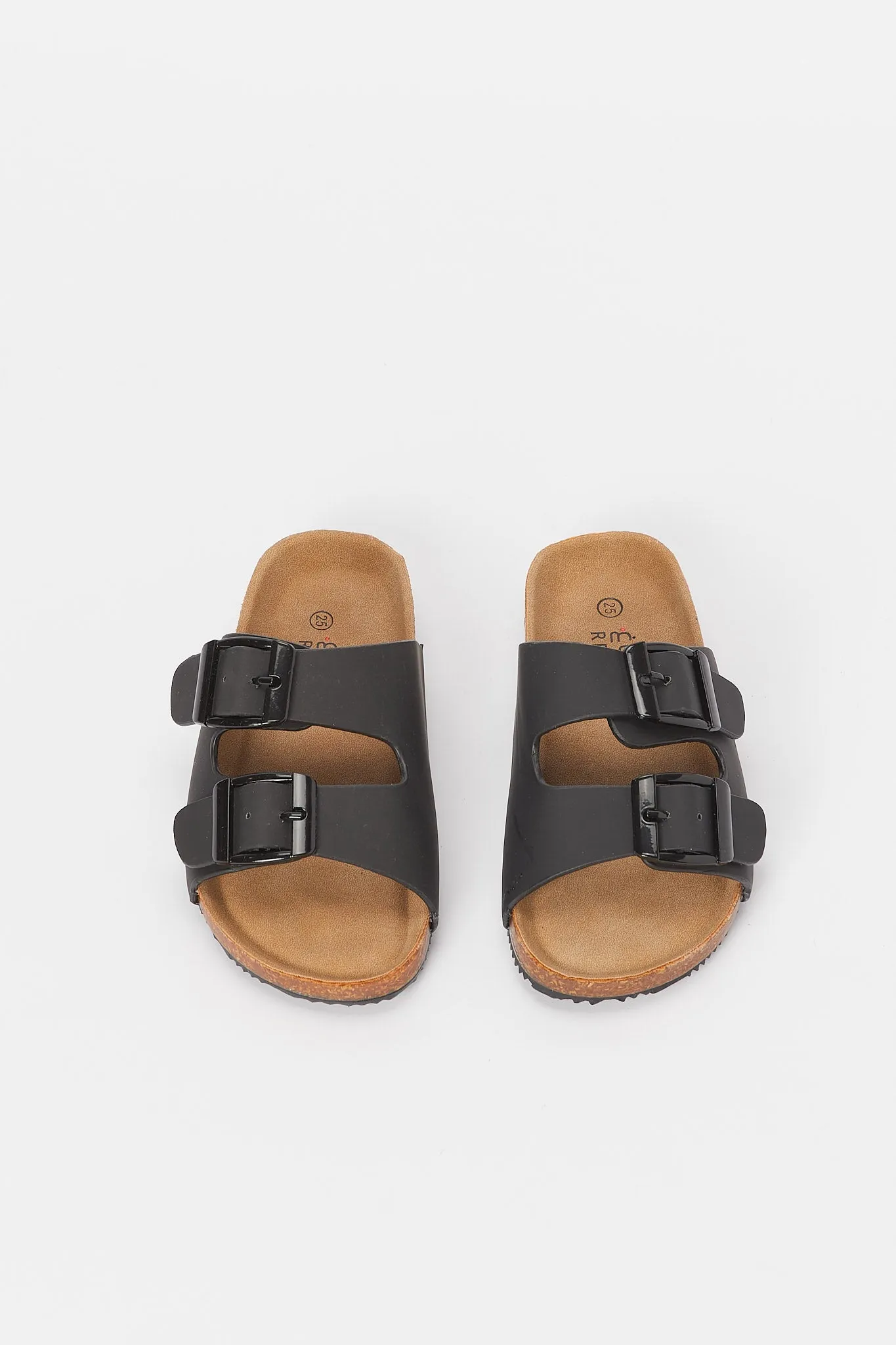 Boys Black Cork Sandal