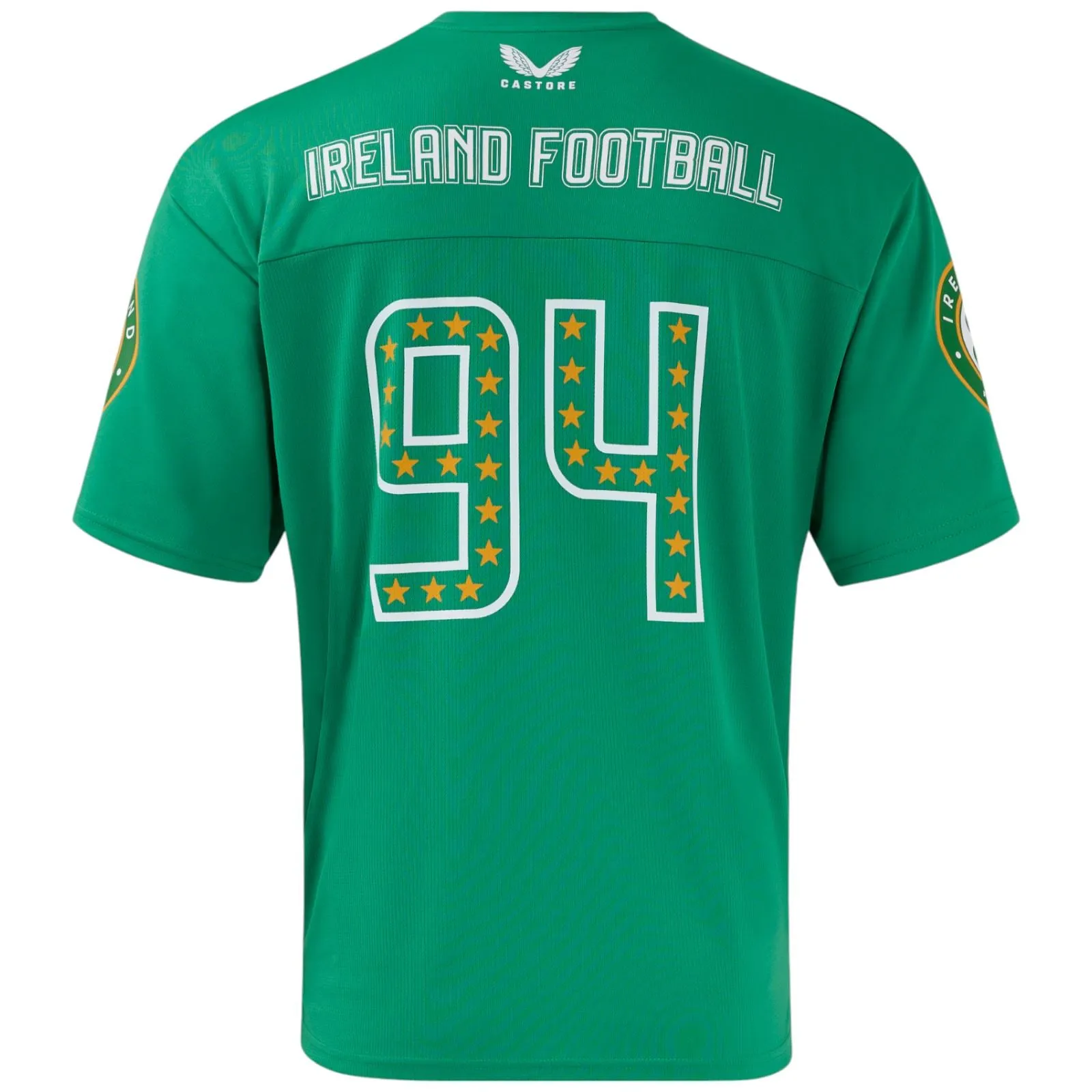 Castore FAI Ireland Football 2024/25 NFL American Style Short Sleeved Mens T-Shirt