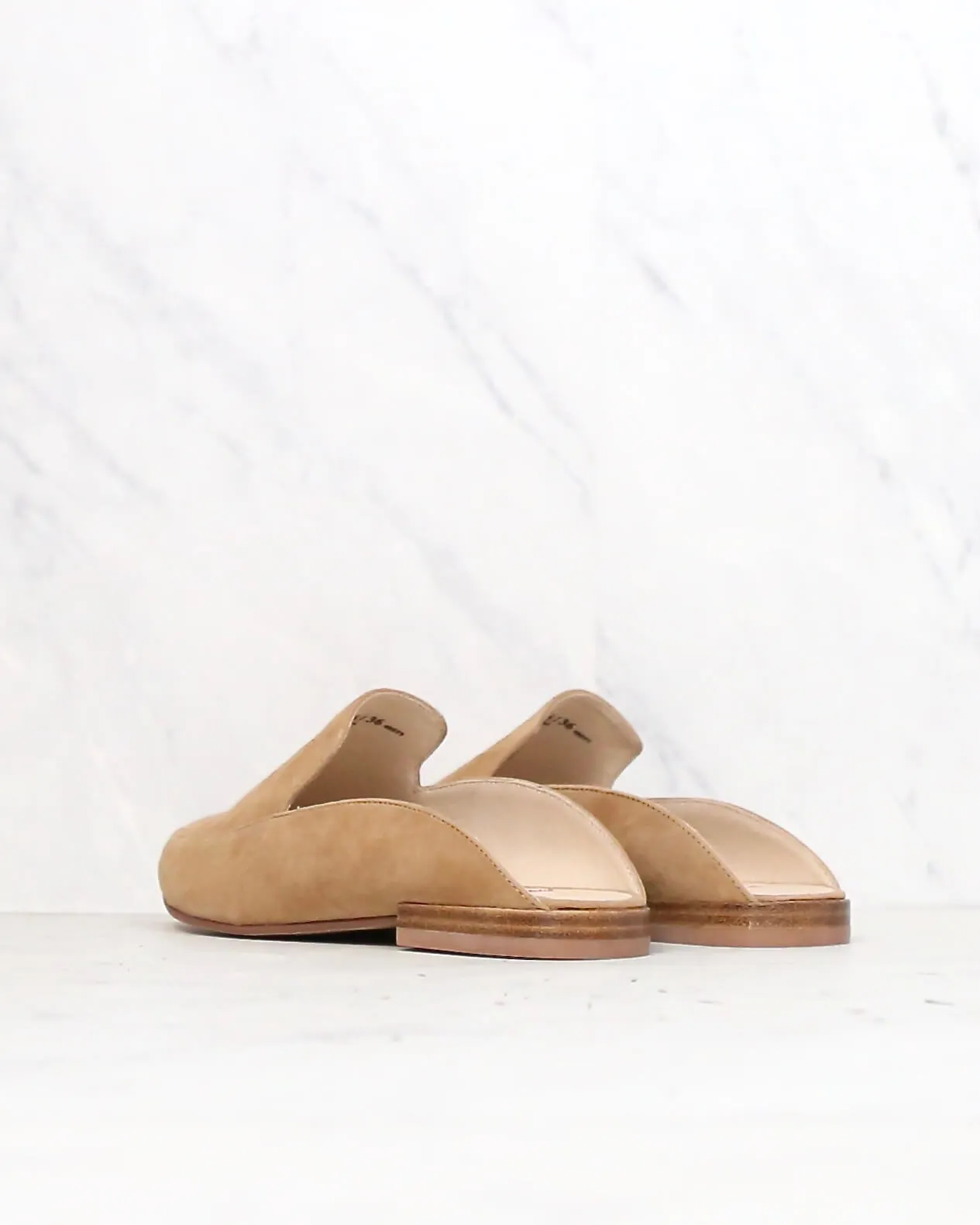 Chinese Laundry x Kristin Cavallari - Capri Camel Kid Suede Loafer Slides