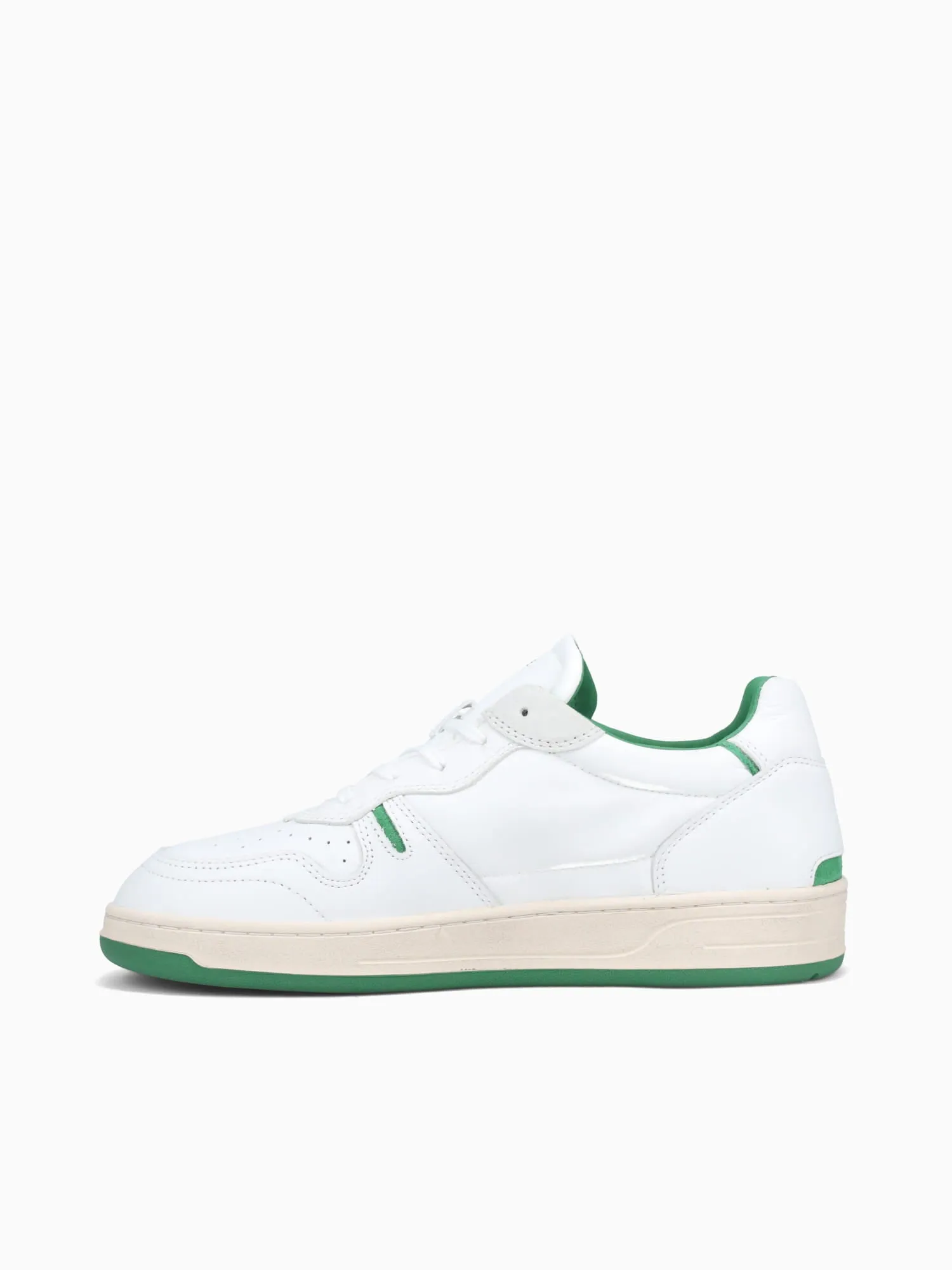 Court 2.0 White Green leather