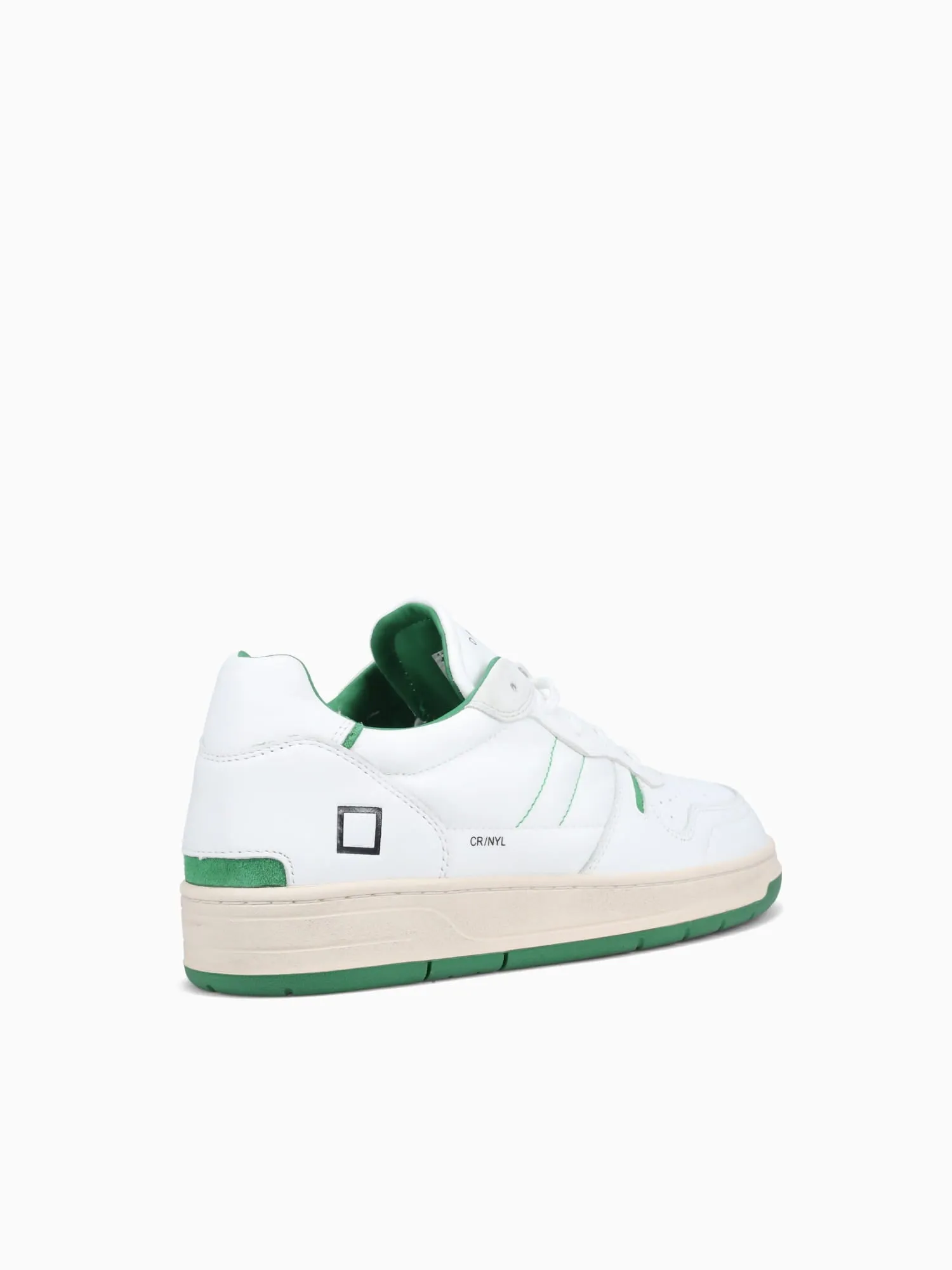 Court 2.0 White Green leather