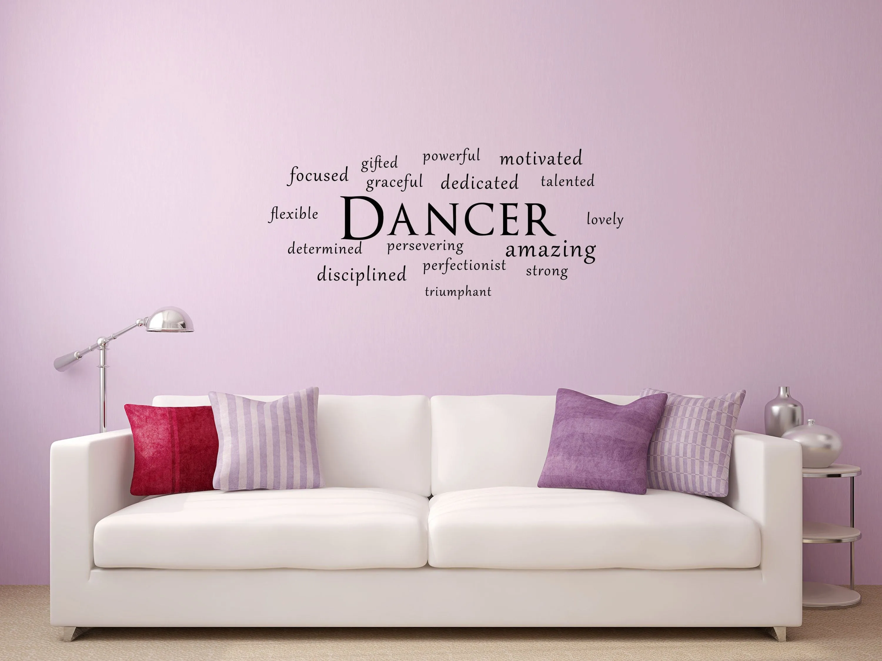 Dancer Word Cloud Wall Decal