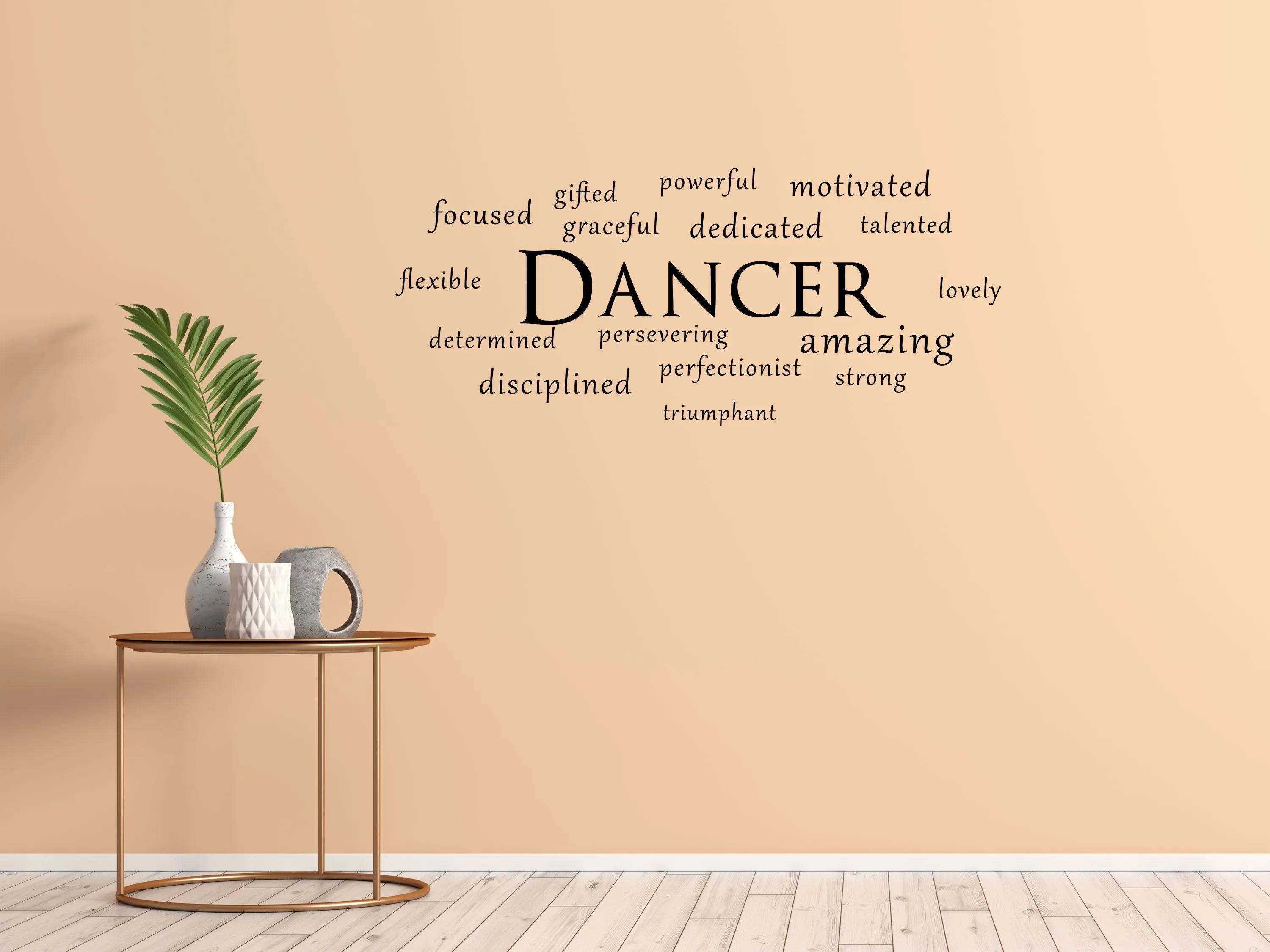 Dancer Word Cloud Wall Decal