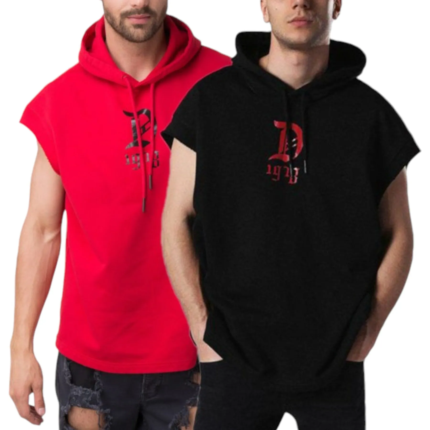 DIESEL S DRIVE GR-QA Mens Sweatshirt Pullover Sleeveless Hoodie Sport Gym Wear