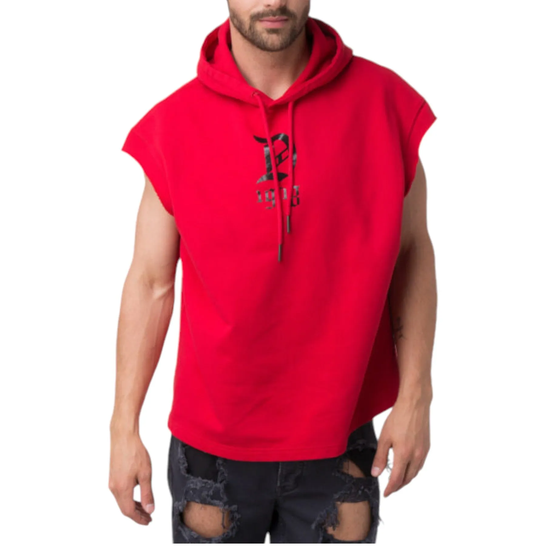 DIESEL S DRIVE GR-QA Mens Sweatshirt Pullover Sleeveless Hoodie Sport Gym Wear