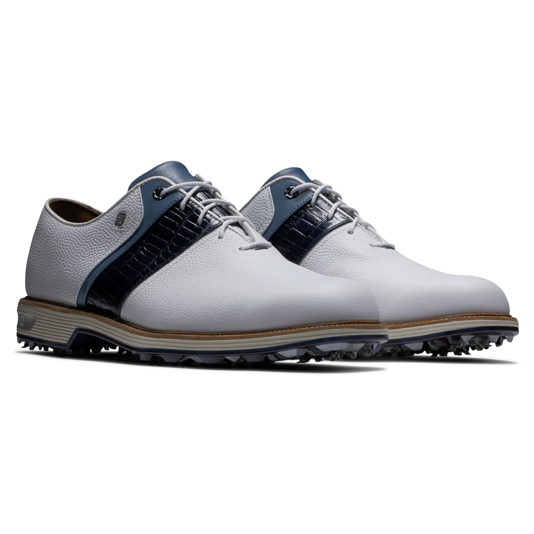 DJ Premiere Cleated Golf Shoe White/Navy - 2025